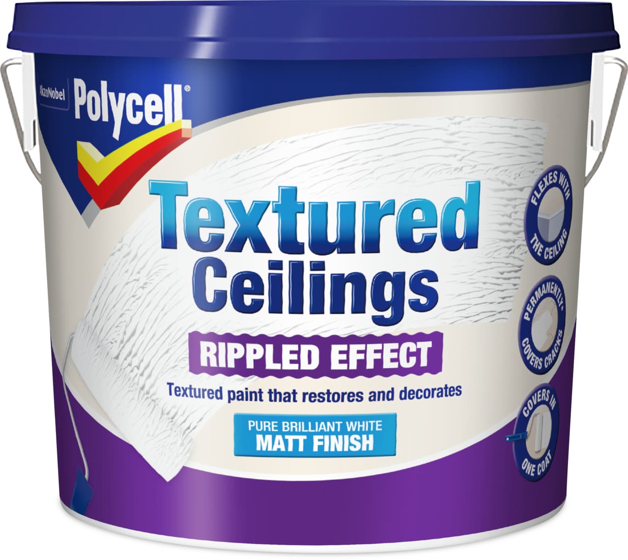 Polycell Textured Ceilings Rippled Effect