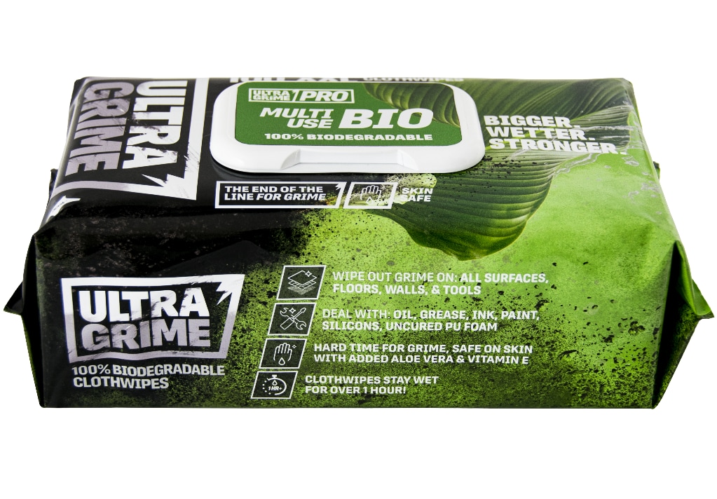 Uniwipe Ultragrime Biodegradable XXL Wipes 100PK