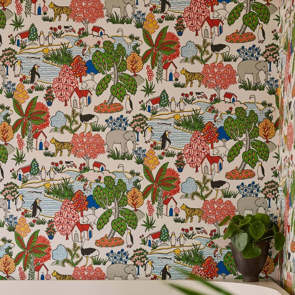 Little Greene Animal Kingdom Wallpaper