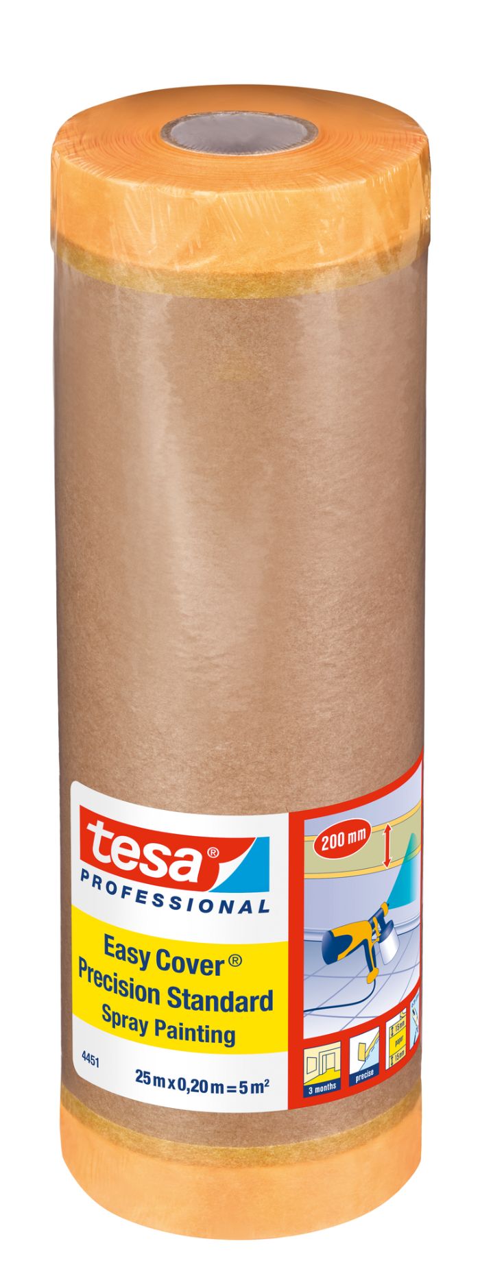 tesa 4451 EasyCover Precision Spray Paper 200MMx25M