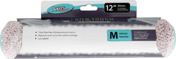 Axus Silk Touch Mink Fine Finishing 12IN Roller