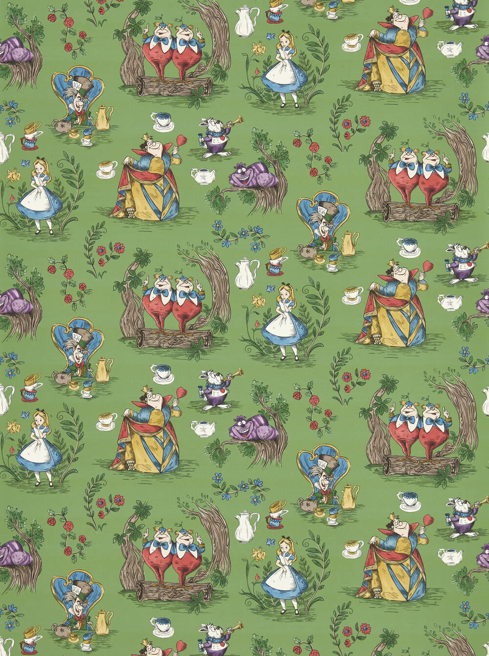 Sanderson x Disney Alice In Wonderland Wallpaper