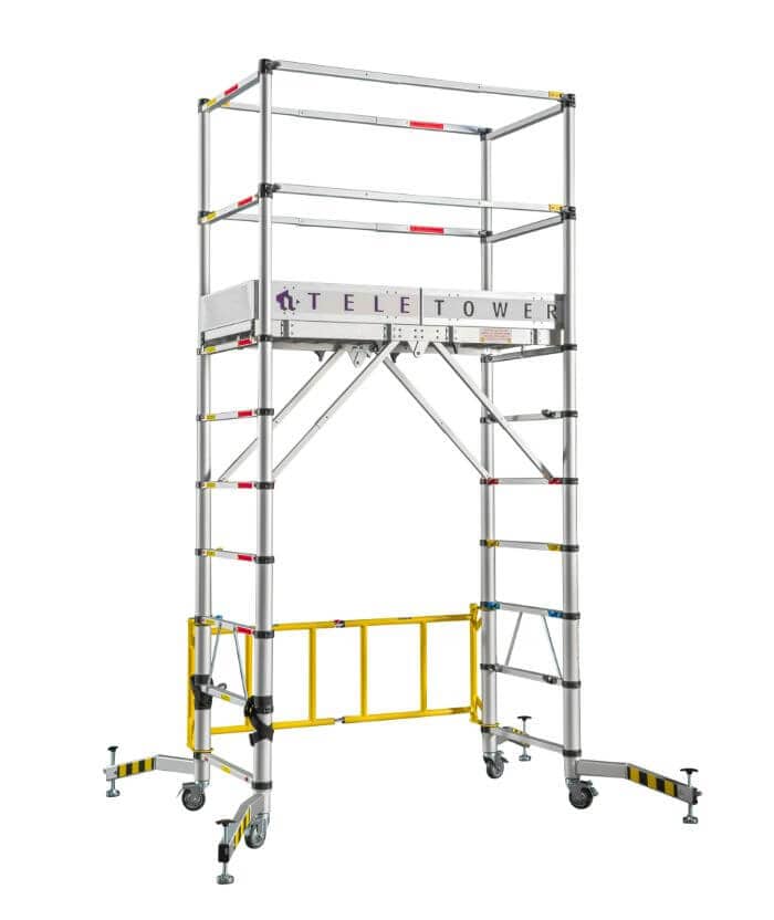 Teletower Telescopic Mobile Scaff Tower 2M Platform Height