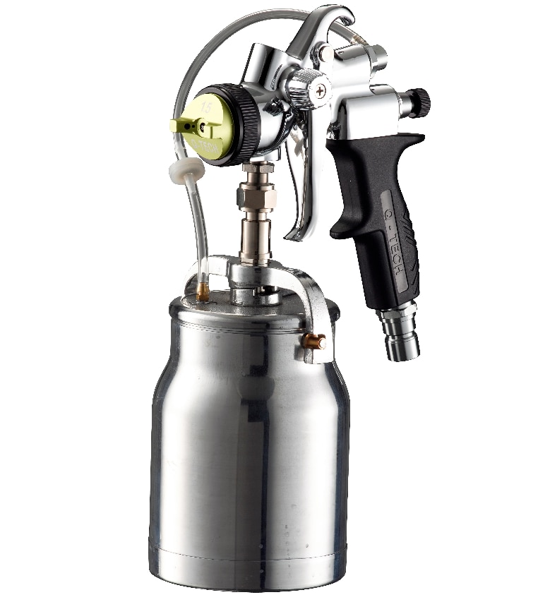 QTech HVLP Suction Gun 1.5mm Aircap