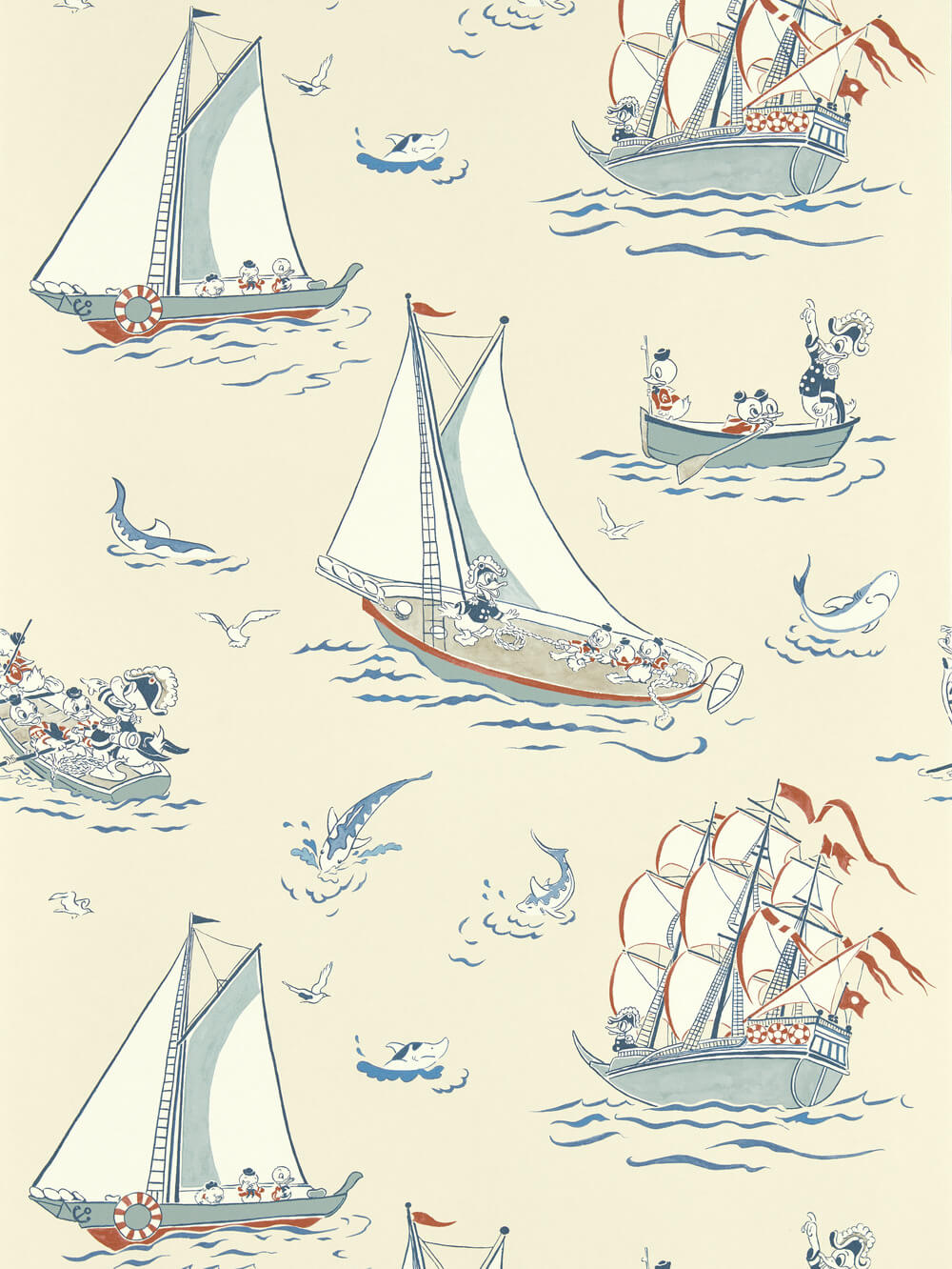 Sanderson x Disney Donald Nautical Wallpaper