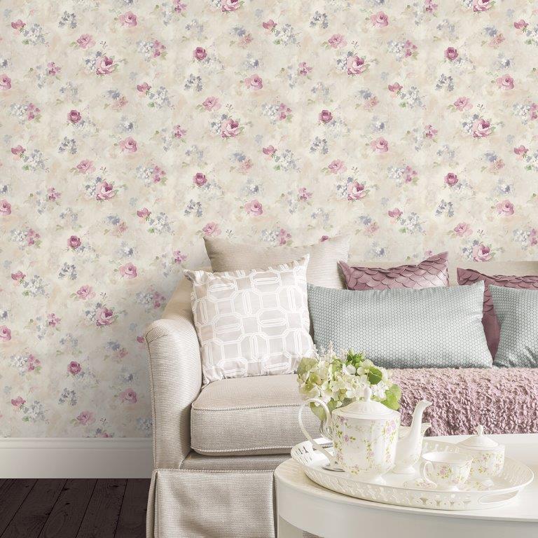 Galerie Abby Rose 4 - Watercolour Flowers Wallpaper
