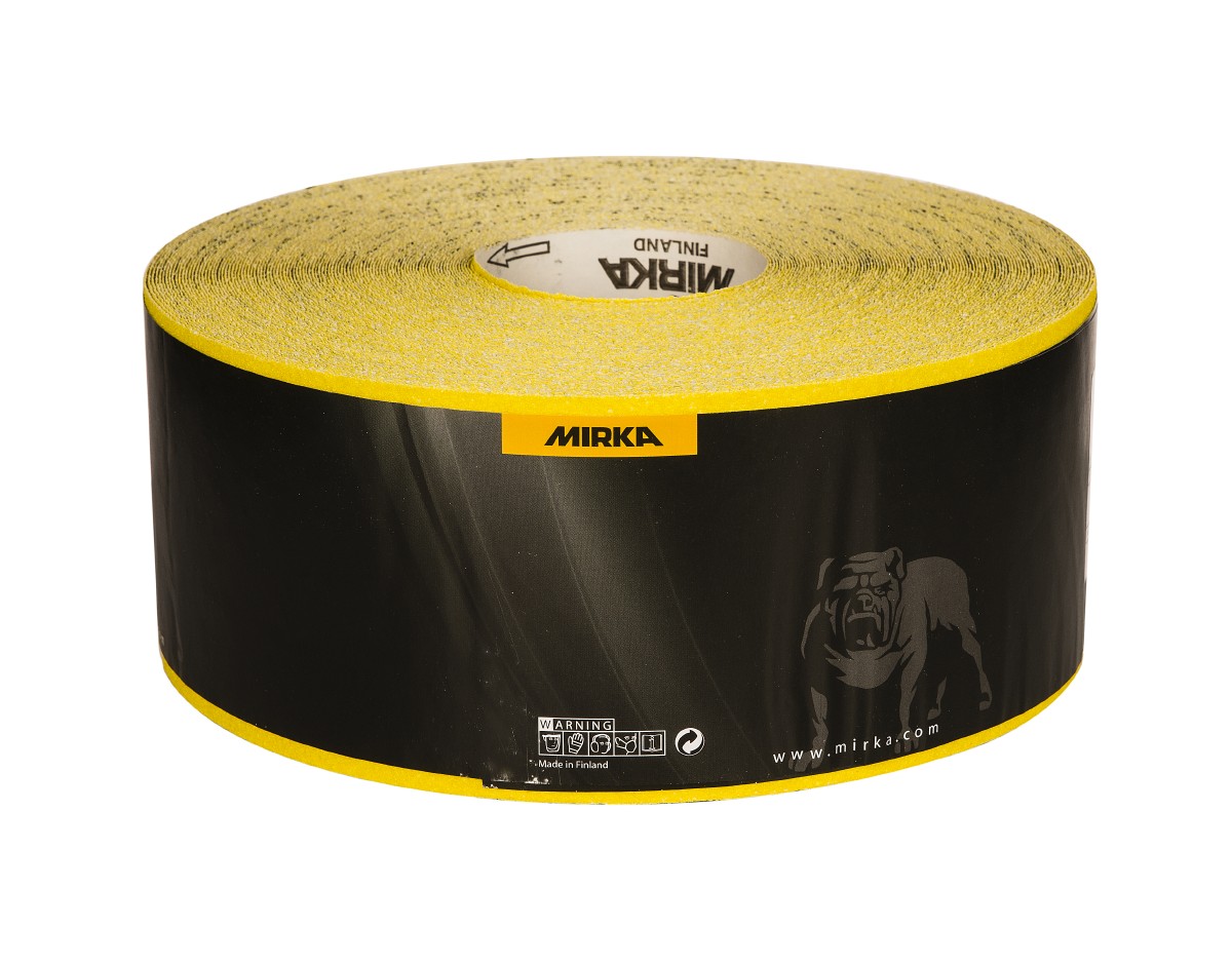 Mirka Hiomant Yellow Sanding Roll P80 115mm x 50M - 4151110180 P80