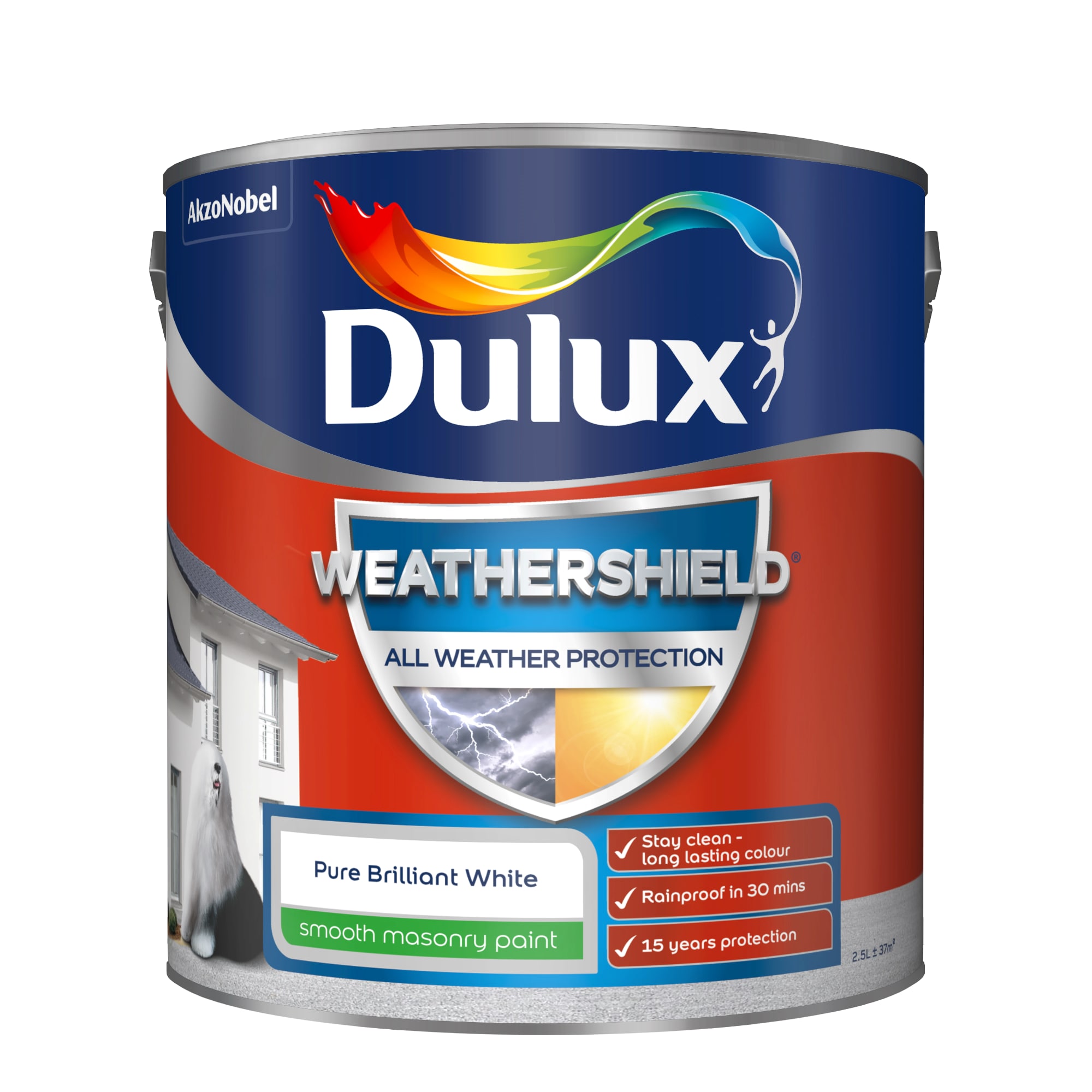 Dulux Weathershield All Weather Protection Smooth Masonry Paint