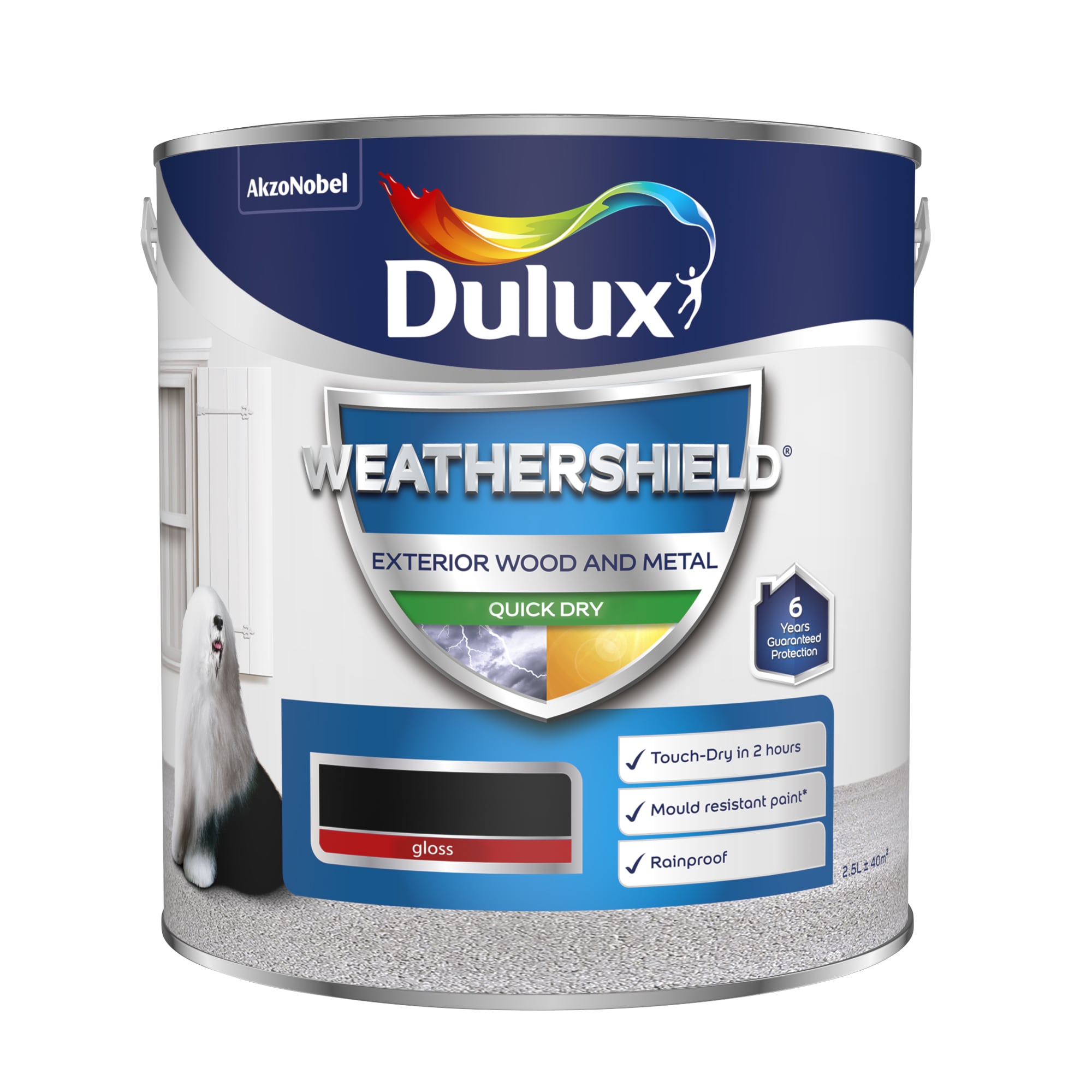 Dulux Weathershield Quick Dry Exterior Gloss