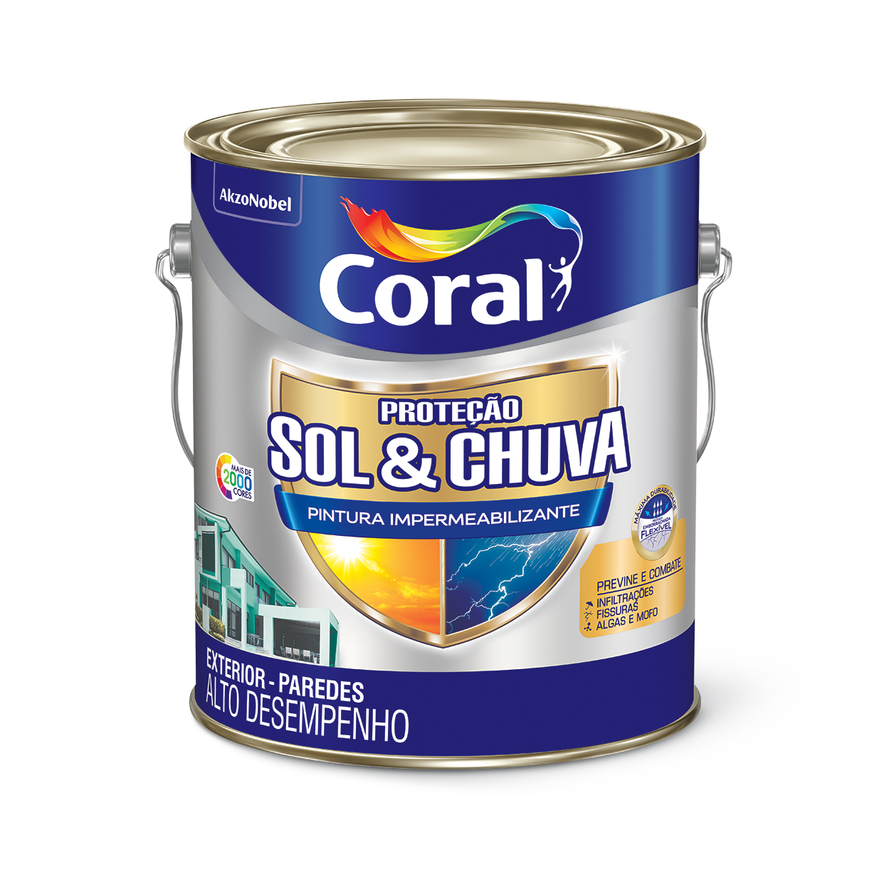 Proteção Sol & Chuva Pintura Impermeabilizante