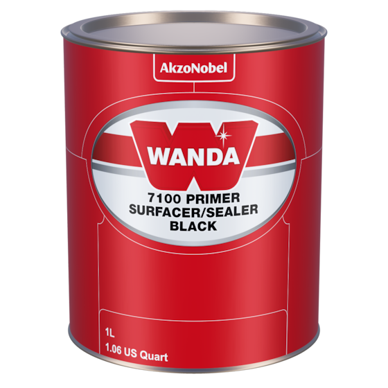 Wanda 7100 Primer Surfacer/Sealer Black 1 US Quart