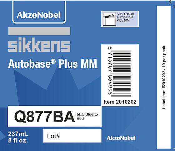 Sikkens Autobase® Plus MM Label Q877BA 8oz 10 Pack