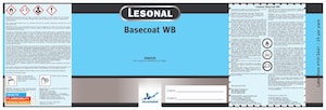 Lesonal Basecoat WB Mixed Color Quart Label Each