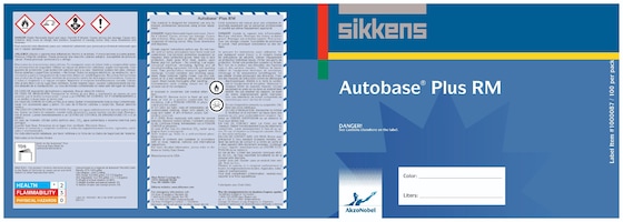 Sikkens Autobase Plus® Labels/Gallon Each