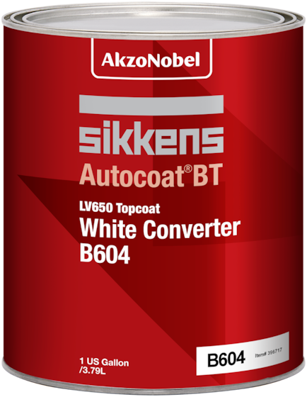 Sikkens Autocoat BT LV650 B604Topcoat White Converter 3.75 US Gallons