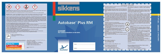 Sikkens Autobase Plus® Labels/Pint Each