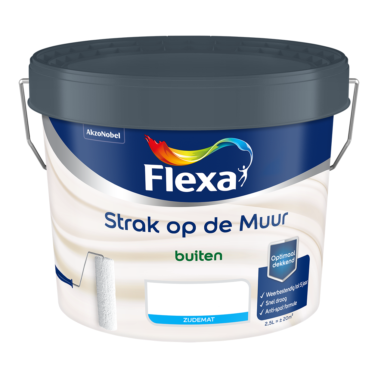 Strak Op De Muur Buiten Zijdemat image